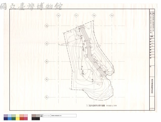 T17區步道地坪分割平面圖藏品圖，第1張