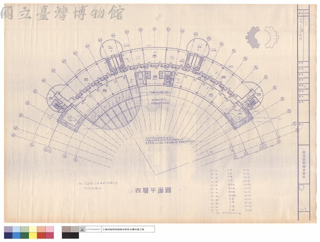 三館四層植栽平面圖藏品圖，第1張