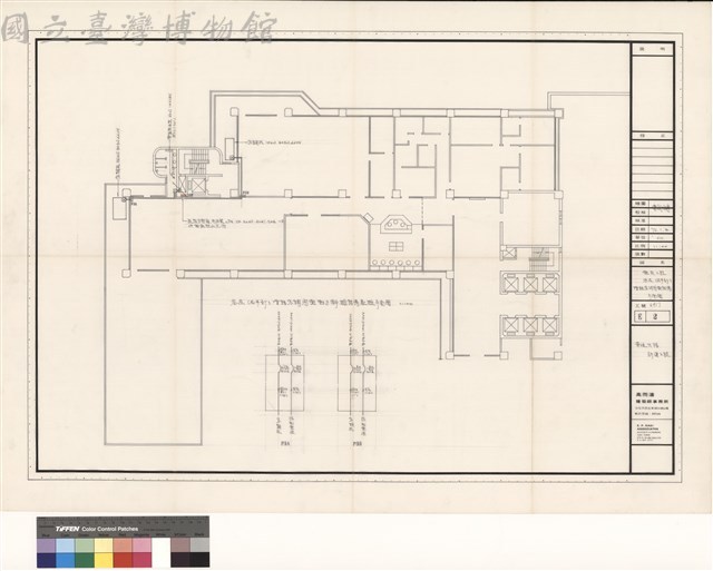 電氣工程 参層(右半部)增設空調用電設備平面圖藏品圖，第1張
