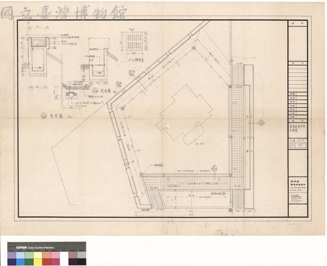 廣場前庭平面及詳圗藏品圖，第1張