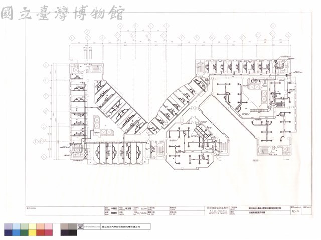 伍樓風管配置平面圖藏品圖，第1張