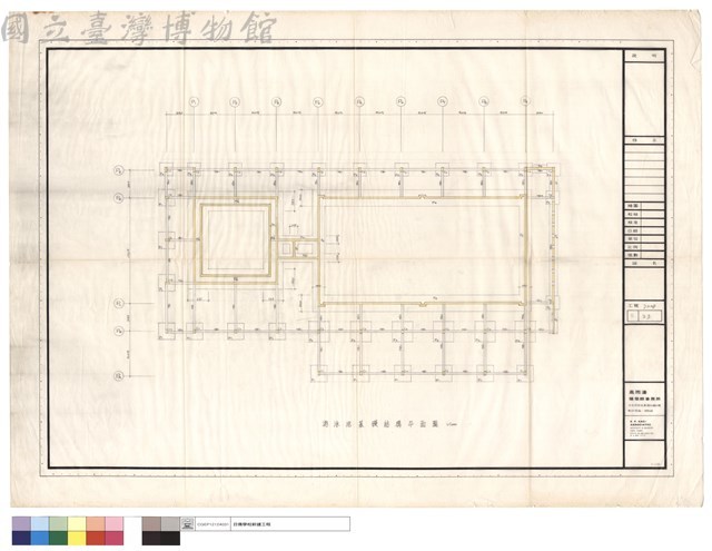 游泳池基礎結構平面圖藏品圖，第1張