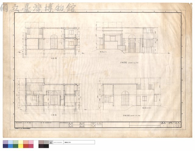 G,H剖面,左,右側立面藏品圖，第1張