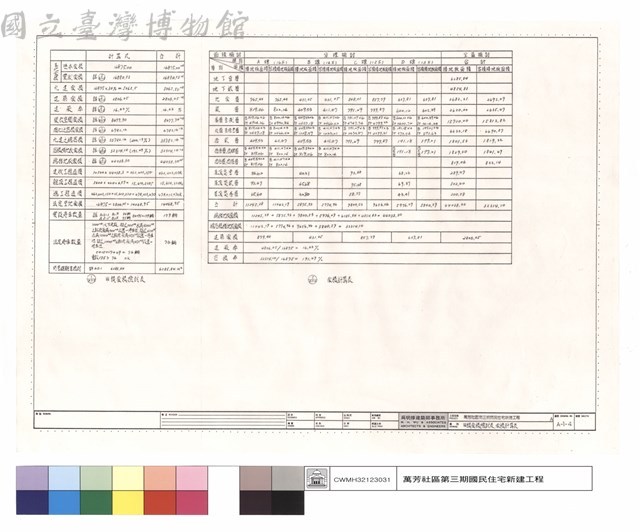 申請面積檢討表,面積計算表藏品圖，第1張