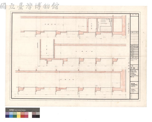 電梯及浴廁剖面藏品圖，第1張