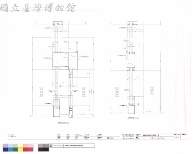 大廳入口電動門詳圖藏品圖，第1張