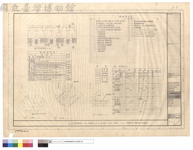 圖號索引表,基地配置圖,地籍圖,現況圖,位置圖,面積計算表,室內粉刷表藏品圖，第1張