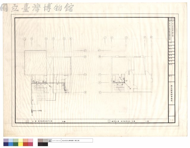 A型一層、地下一層給水配管設備平面圖藏品圖，第1張
