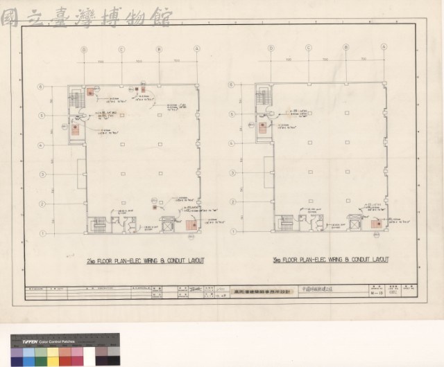 (2'nd, 3'rd PLAN-ELEC. WIRING & CONDUIT LAYOUT)藏品圖，第1張