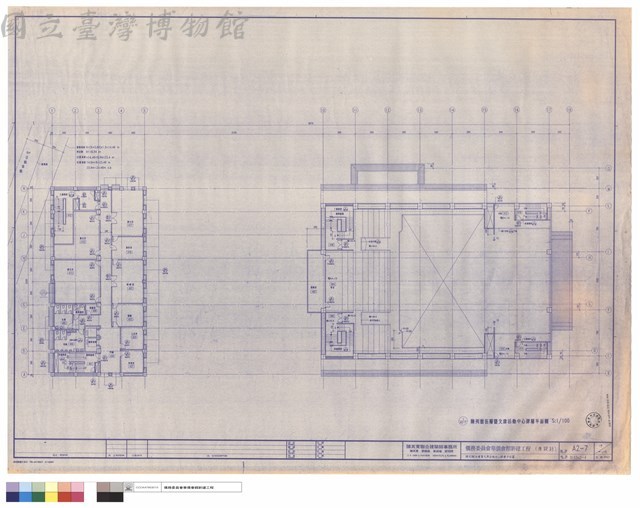 陳列館伍層暨文康活動中心肆層平面圖藏品圖，第1張
