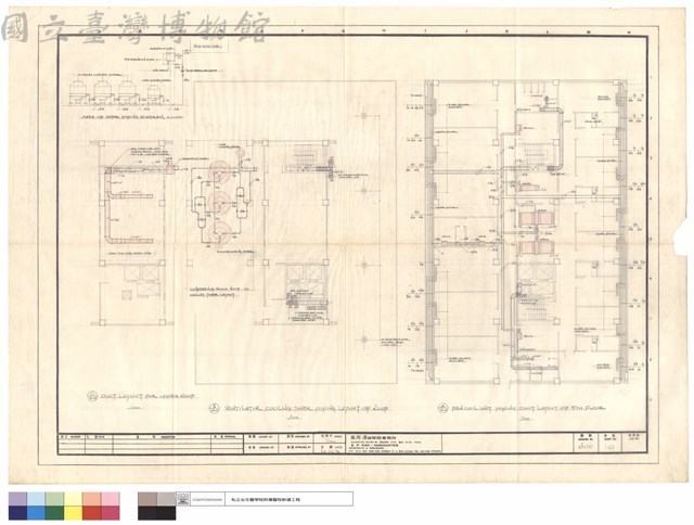 FAN COIL UNIT PIPING DUCT LAYOUT OF 5TH FLOOR、VINTILATOR COOLING TOWER PIPING LAYOUT OF ROOF、DUCT LAYOUT FOR UPPER ROOF藏品圖，第1張