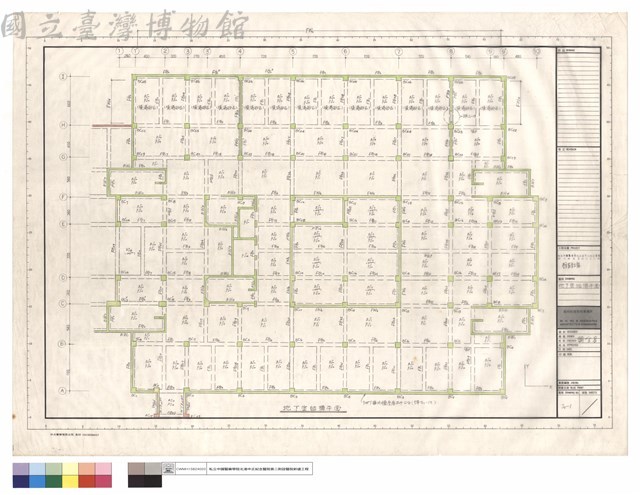 地下室結構平面藏品圖，第1張