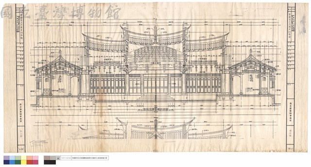 集會堂天花藻井剖面圖藏品圖，第1張