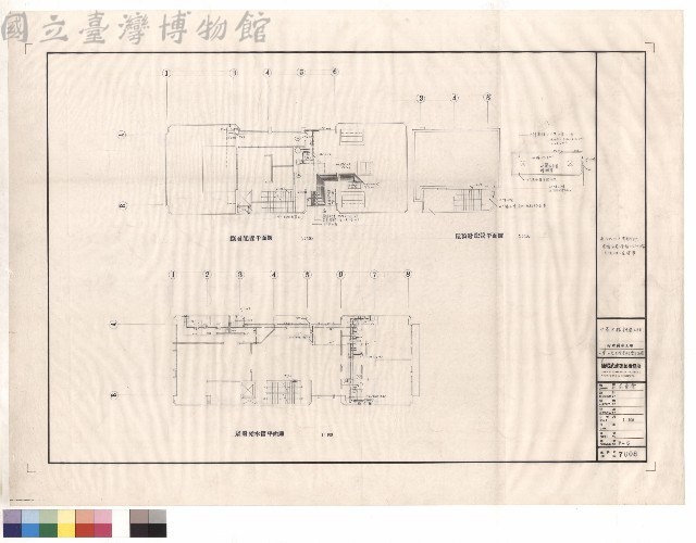給水排水工程/柒層捌層屋頂層給水管平面圖藏品圖，第1張