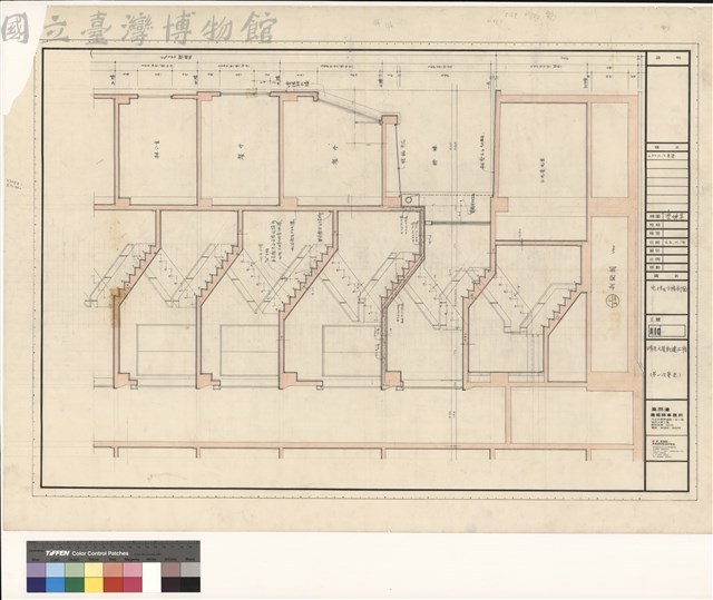電梯及主梯剖面藏品圖，第1張