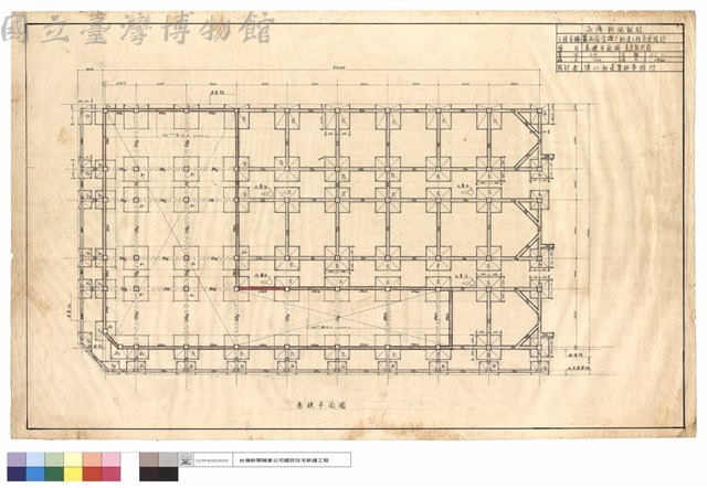 基礎平面圖(變更設計前)藏品圖，第1張