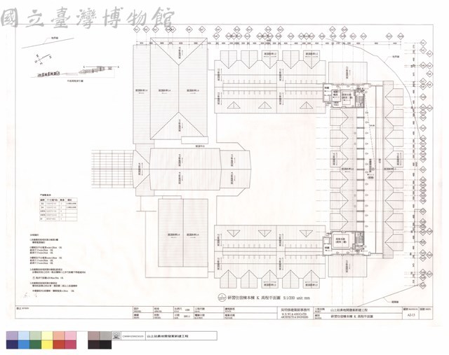 研習住宿棟本棟K高程平面圖藏品圖，第1張
