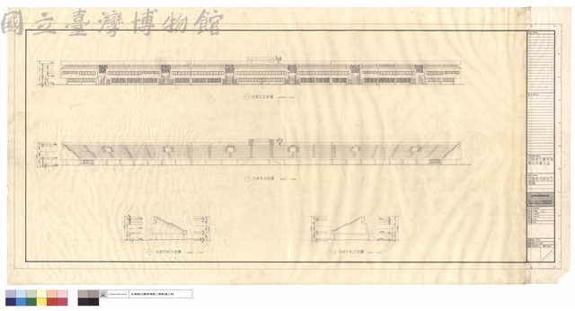 B棟看台各向立面圖藏品圖，第1張