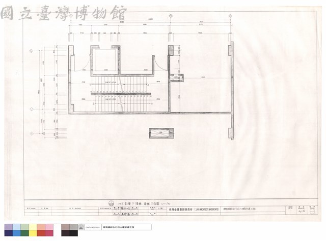 地下壹樓F樓梯,電梯平面圖藏品圖，第1張