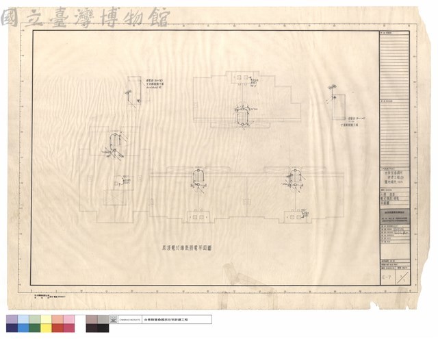 A棟屋頂電燈插座,弱電平面圖藏品圖，第1張