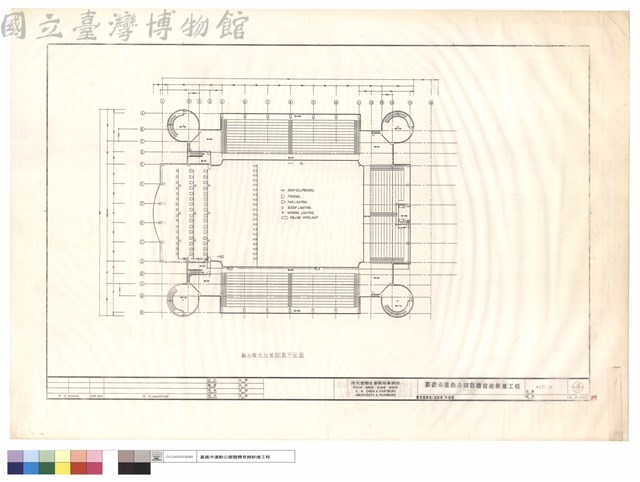 體育館肆層(觀眾席)平面圖藏品圖，第1張