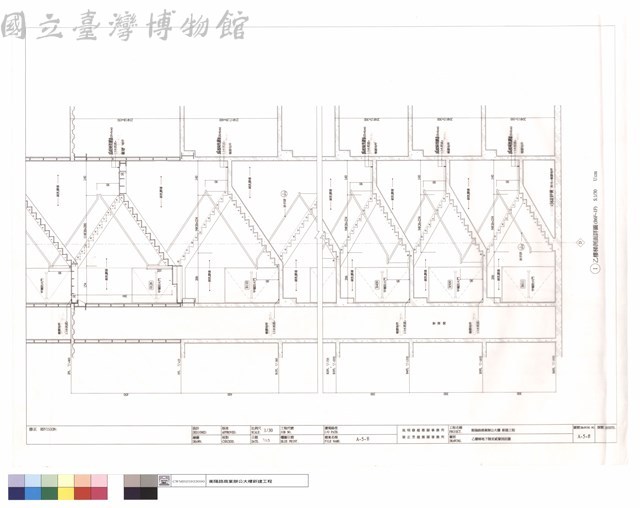 乙樓梯地下陸至貮層剖面圖藏品圖，第1張