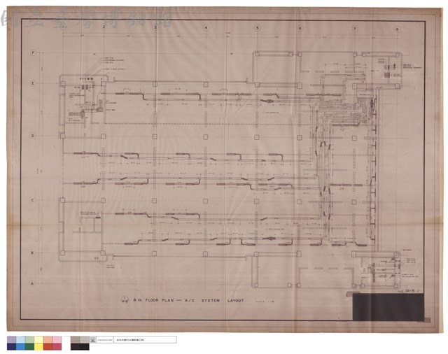 1/M-12 8 th. FLOOR PLAN -  A/C SYSTEM LAYOUT藏品圖，第1張
