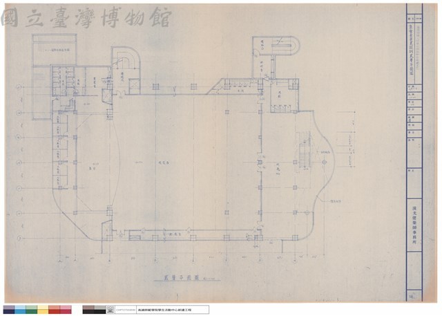 集會堂變更設計貳層平面圖藏品圖，第1張