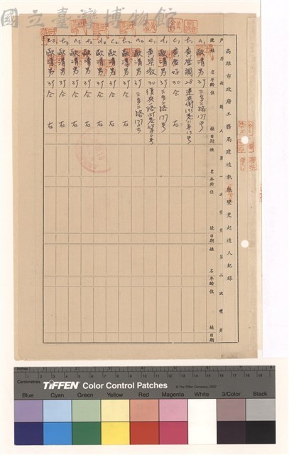高雄市政府工務局建造執照變更起造人紀錄藏品圖，第1張