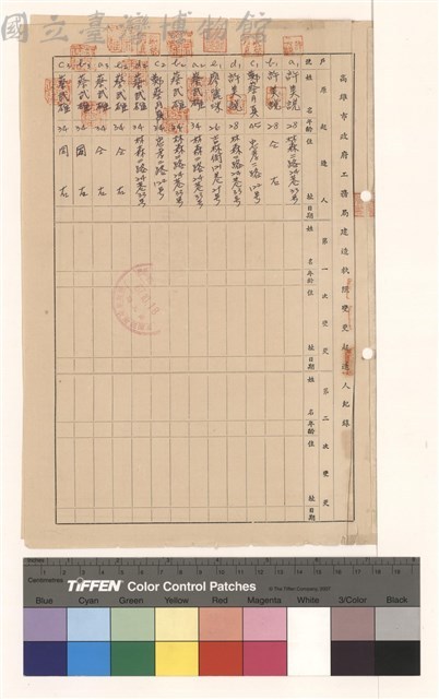 高雄市政府工務局建造執照變更起造人紀錄藏品圖，第1張