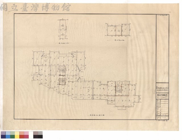 屋頂層結構平面(乙)藏品圖，第1張