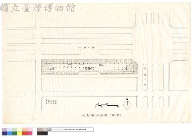 地面層平面圖(甲案)藏品圖，第1張