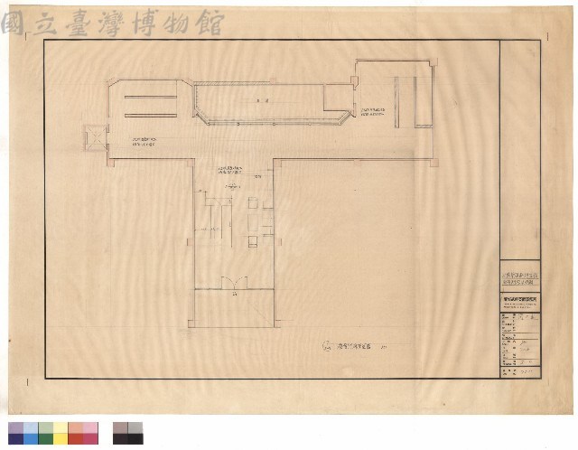 壹層門廳平面圖藏品圖，第1張