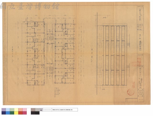 伍樓平面及立視圖藏品圖，第1張