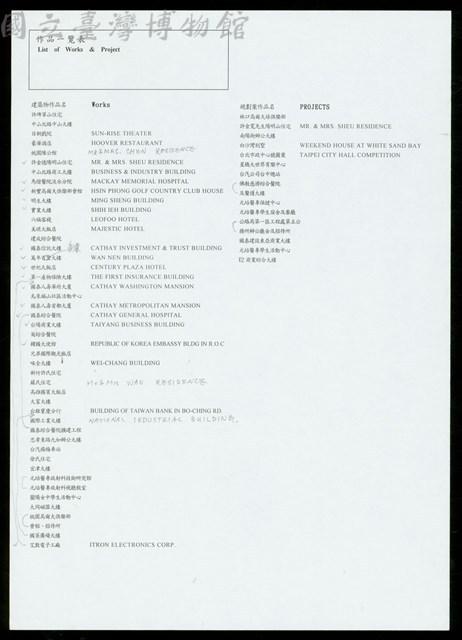 作品一覽表-2藏品圖，第1張
