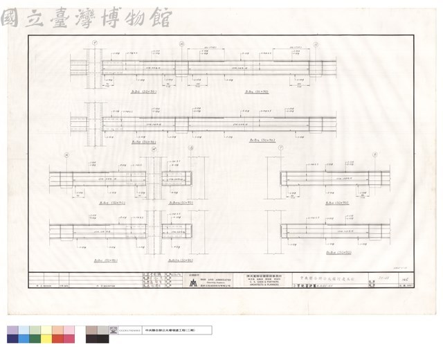 小梁配筋詳圖B1.B2,B15~B18藏品圖，第1張