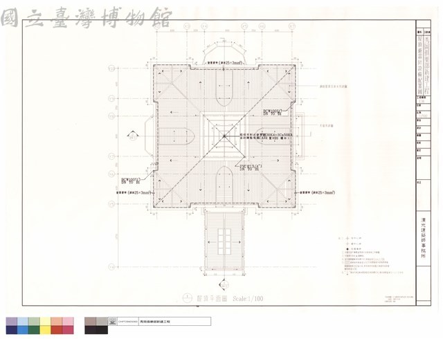 屋頂避雷針設備配置圖藏品圖，第1張