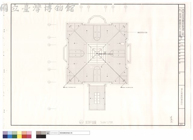 屋頂避雷針平面圖藏品圖，第1張