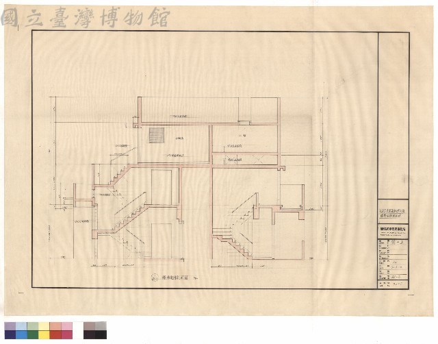 樓梯電梯剖面圖藏品圖，第1張