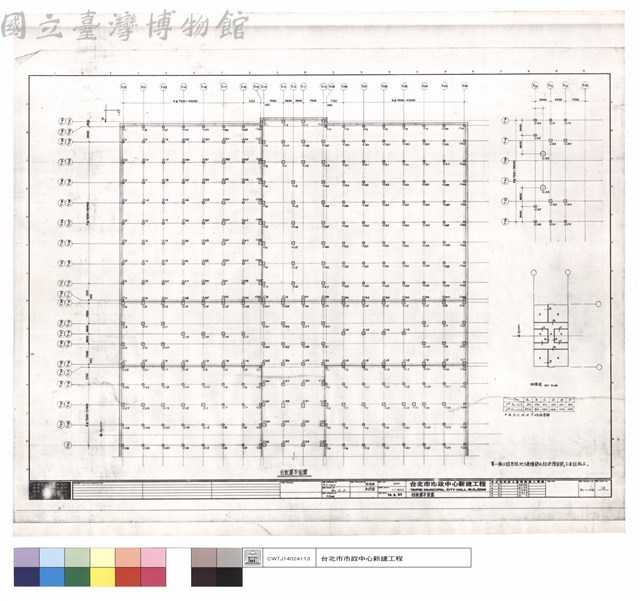柱佈置平面圖藏品圖，第1張
