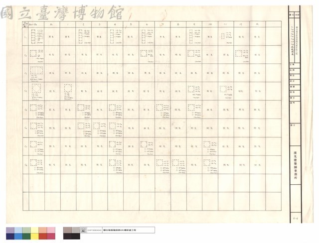 C1 C2 C3 C4 C5 C6 C7 C8柱配筋表藏品圖，第1張