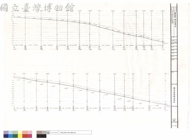 污水幹管縱剖面圖(一)藏品圖，第1張