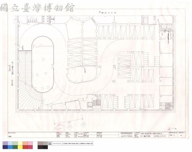 地下一樓給水平面圖(右半部)(中水系統)藏品圖，第1張