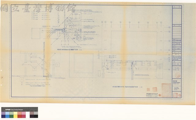 電氣工程 
機房.游泳池壹層動力幹線.電話及插座配線平面圖.守衛室電氣設備配線平面圖藏品圖，第1張