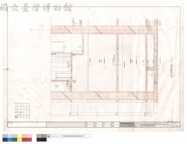 電梯廳剖面圖(體育館)藏品圖，第1張
