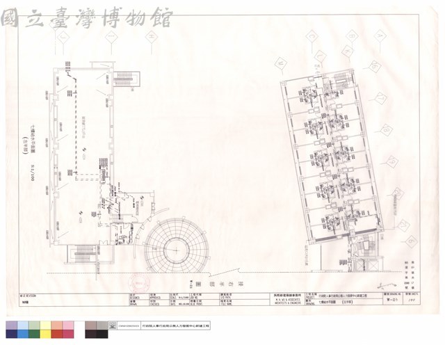 七樓給水平面圖(左半部)藏品圖，第1張
