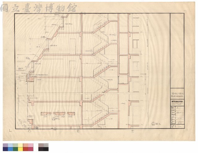 甲部外牆,A梯及貨梯剖面藏品圖，第1張