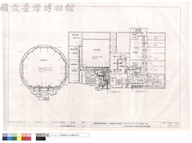 參樓空調系統風管,水管平面配置圖藏品圖，第1張