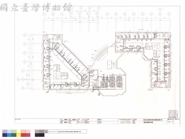 捌樓水管配置平面圖藏品圖，第1張