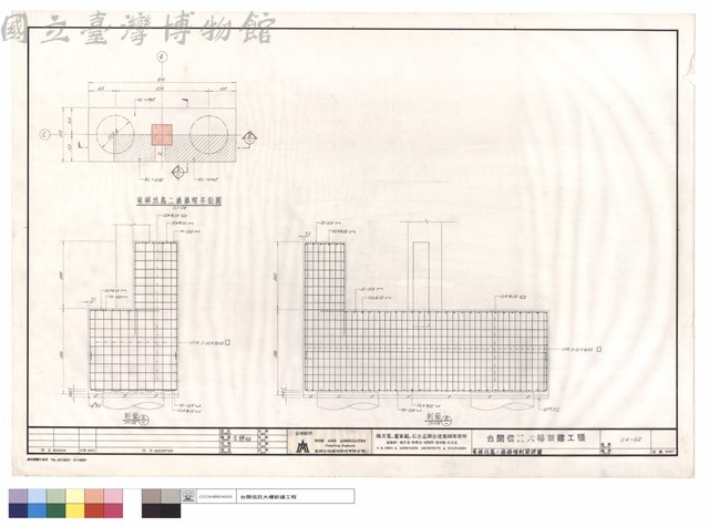 電梯坑處二椿椿帽配筋詳圖藏品圖，第1張